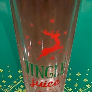 Christmas Tall shooter glasses box is a set of 4/2oz glasses “Jingle Juice” NEW